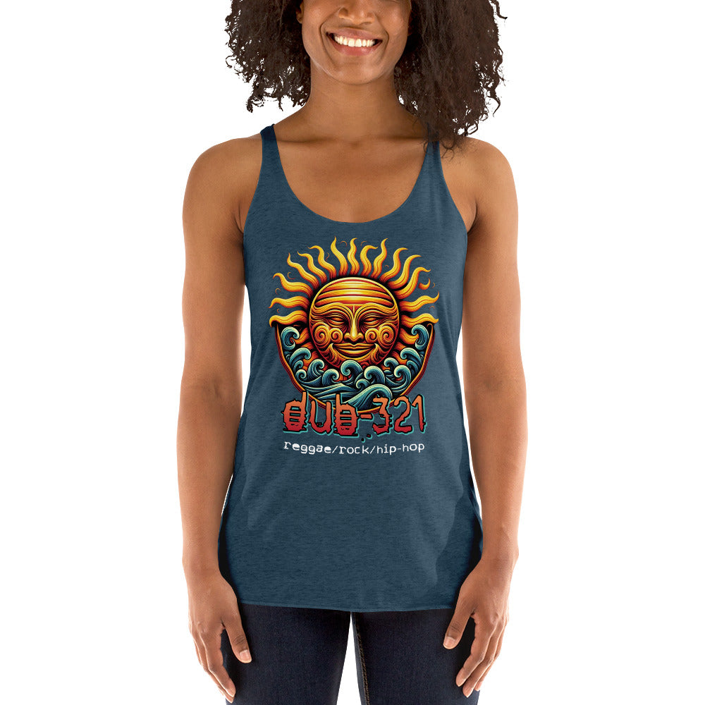 Sun/Waves Women's Racerback Tank
