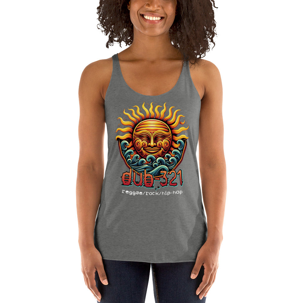 Sun/Waves Women's Racerback Tank
