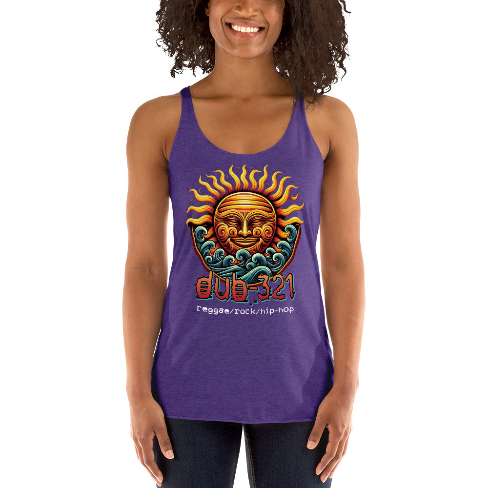 Sun/Waves Women's Racerback Tank