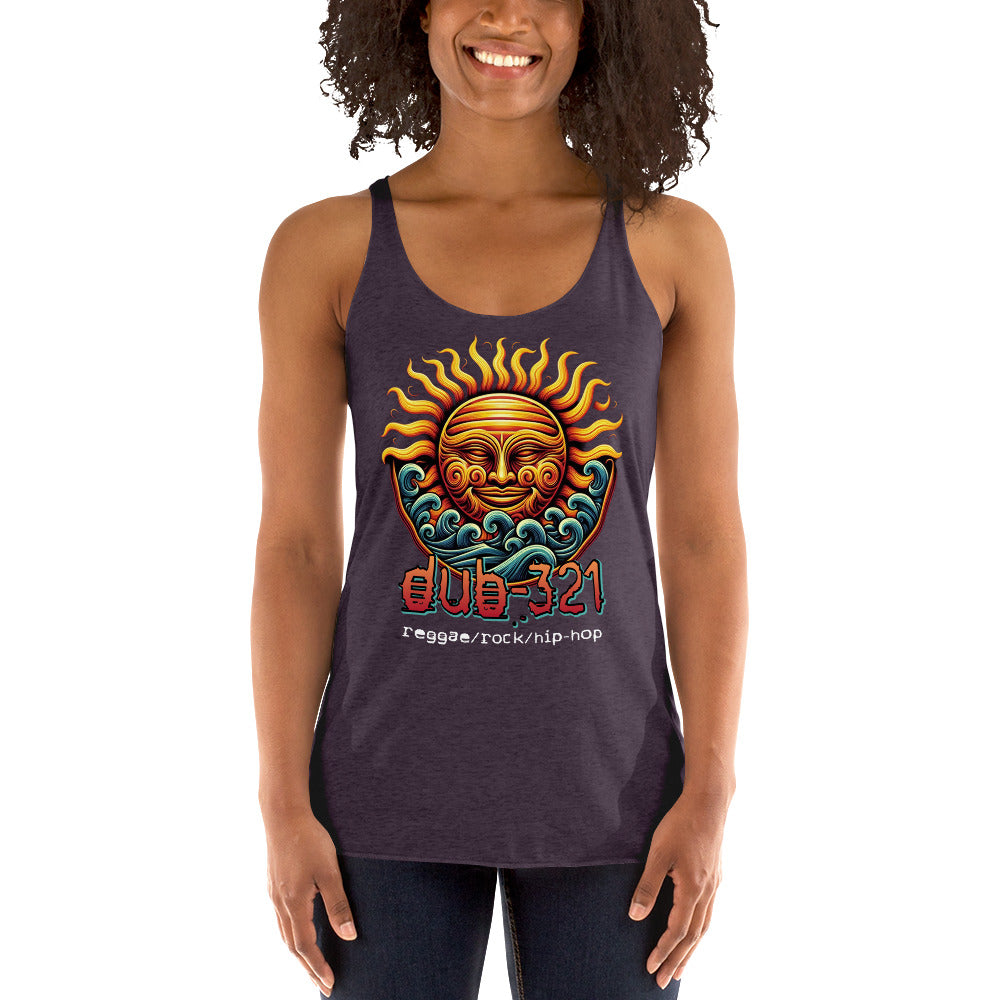 Sun/Waves Women's Racerback Tank