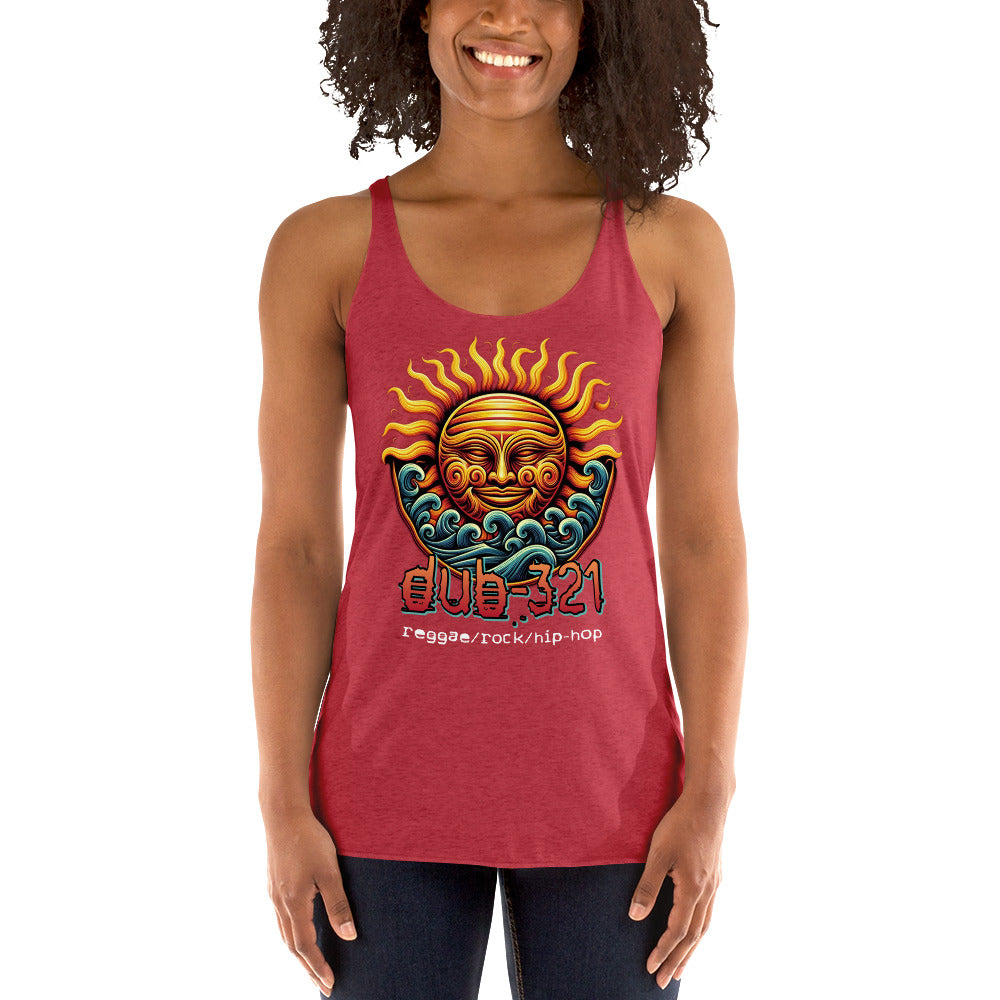 Sun/Waves Women's Racerback Tank