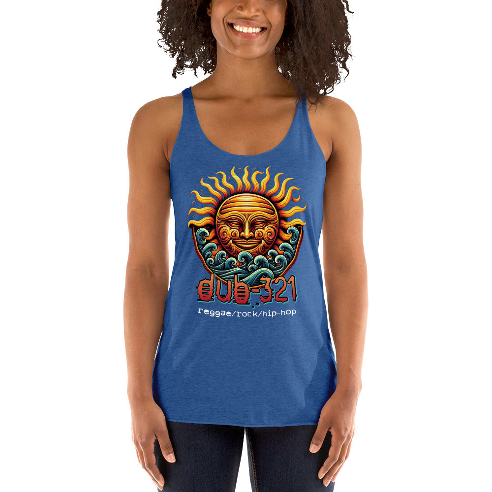 Sun/Waves Women's Racerback Tank