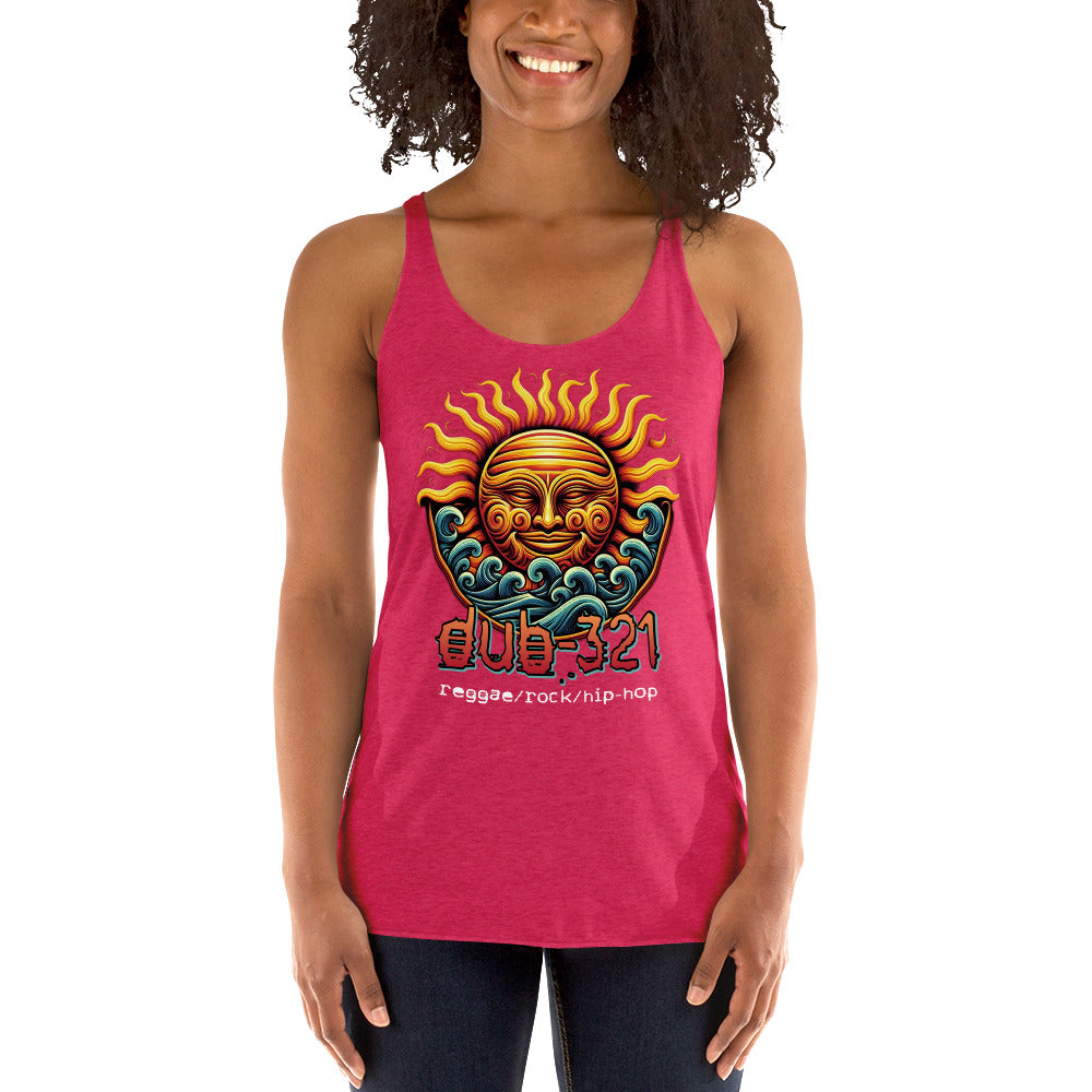 Sun/Waves Women's Racerback Tank